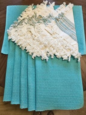 DII Design Imports 6 Placemats 6 Napkins 100% Cotton Imported